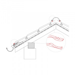 Tesniaci pás šedý pre strešnú krytinu UNI 2