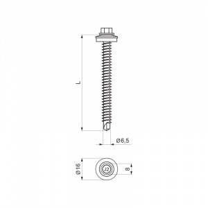 Pozinkovaná TR skrutka do dreva