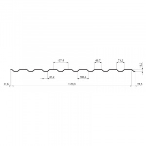 Trapéz fasádny TR 18B