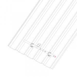 PVC univerzálna krytka rúry zachytávača snehu