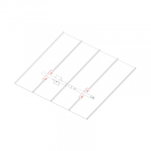 Svorka zachytávača snehu na falzovanú krytinu