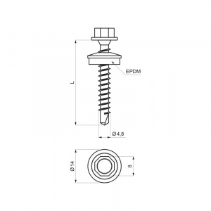 Pozinkovaná skrutka farmárska
