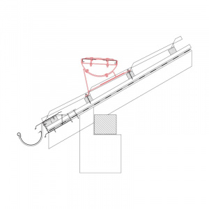Pozinkovaný strešný schod na krytinu UNI