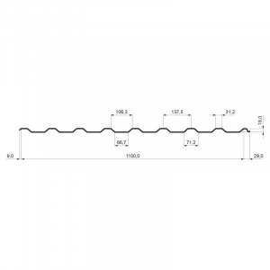 Trapéz strešný TR 18A