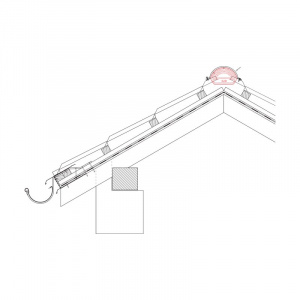 Ukončenie hrebenáča čelné