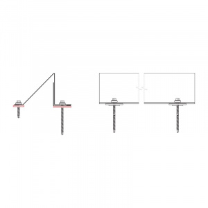 EPDM podložka pod zachytávač snehu