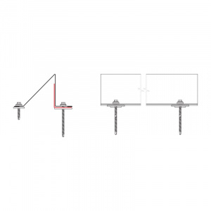 Pozinkovaná výstuž zachytávača snehu